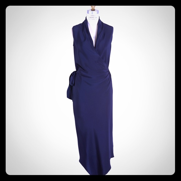 satin silk wrap dress